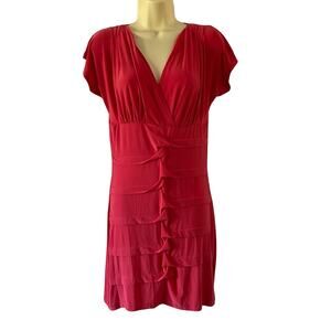 Black Koi Coral Slinky Lightweight Knit Dress Juniors Size Large